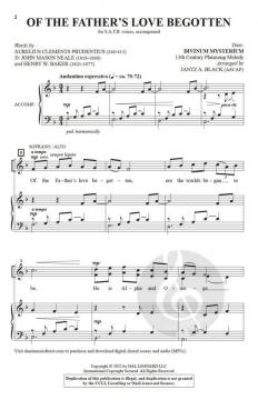 Of the Father's Love Begotten von Jantz A. Black 