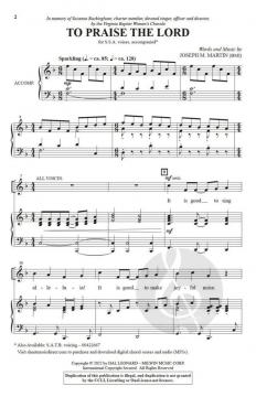 To Praise the Lord von Joseph M. Martin 