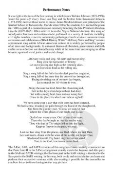 Lift Every Voice and Sing von J. Rosamond Johnson (Download) 