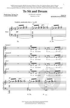 To Sit and Dream von Rosephanye Powell 