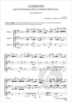 Capriccio sopra la lontananza del suo fratello dilettissimo BWV 992 von Johann Sebastian Bach 