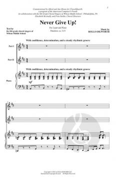 Never Give Up von Rollo Dilworth 