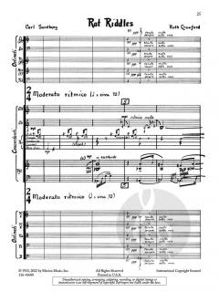 3 Songs on Poems of Carl Sandburg  von Ruth Crawford 