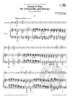 Sonate F-Dur op. 6  von Richard Strauss 