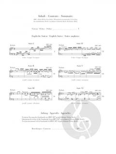Englische Suiten BWV 806-811 von Johann Sebastian Bach 