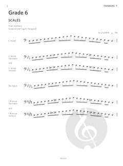 Scales and Arpeggios for Trombone, Grades 6-8 