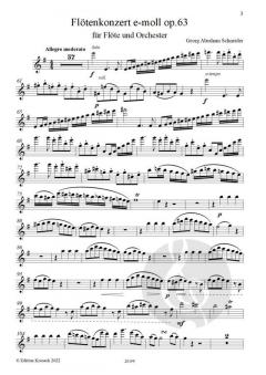 Konzert e-moll op. 63 von Georg Abraham Schneider 