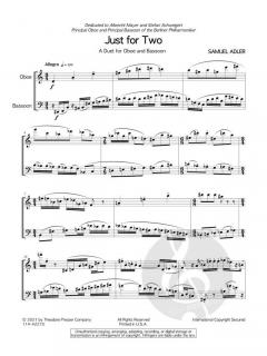 Just for Two  von Samuel Adler 