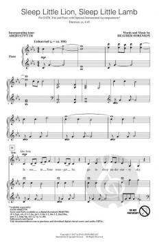 Sleep Little Lion, Sleep Little Lamb von Heather Sorenson 