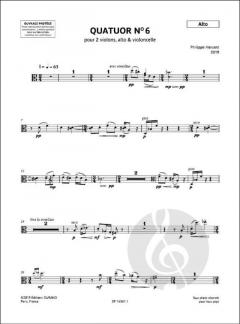 Quatuor N° 6 von Philippe Hersant 
