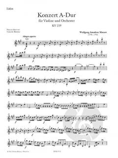 Konzert Nr. 5 A-Dur KV 219 von Wolfgang Amadeus Mozart 