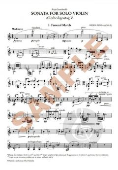 Sonata for solo violin  von Jouko Linjama im Alle Noten Shop kaufen