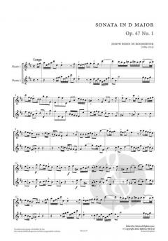 6 sonatas op. 47  von Joseph Bodin de Boismortier 