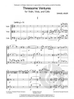 Threesome Ventures  von Samuel Adler 