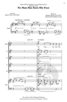 No Man Has Seen His Face  von Margaret Bonds 