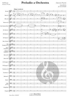 Preludio a Orchestra von Giacomo Puccini 