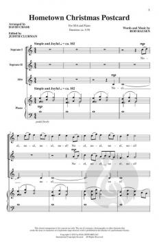 Hometown Christmas Postcard von Rod Hausen 