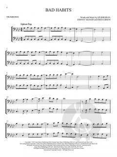 Chart Hits for 2 Trombones 