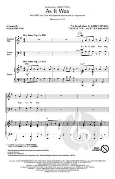 As It Was von Harry Styles 