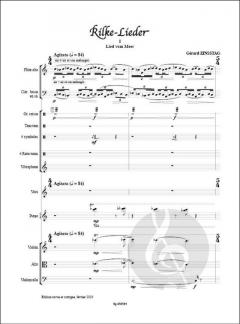 Rilke-Lieder von Gérard Zinsstag 