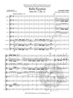 Ballet Égyptien von Alexandre Luigini 