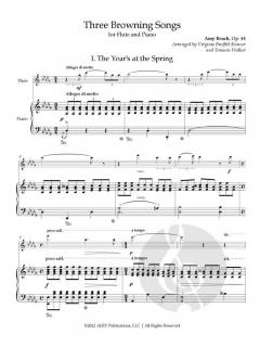 3 Browning Songs von Amy Beach 