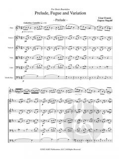 Prelude, Fugue and Variation von César Franck 