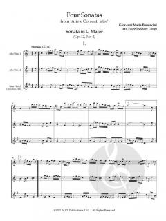 4 Sonatas op. 12 von Giovanni Maria Bononcini 