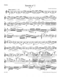 Sonate Nr. 1 in d-Moll op. 75 von Camille Saint-Saëns 