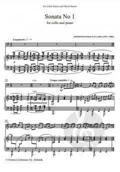 Sonata No. 1 von Einojuhani Rautavaara 