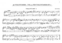 30 Organ Voluntaries op. 7 Vol. 3: Nr. 21-30 von John Stanley 