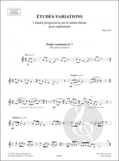 Etudes Variations von Marc Lys 