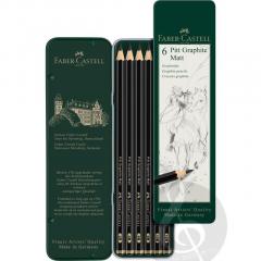 Bleistift Pitt Graphite Matt 6er Etui 