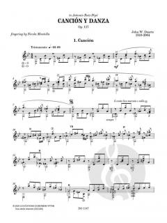 Cancion y Danza op. 117  von Duarte John William 