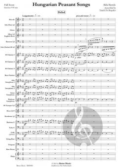 Hungarian Peasant Songs von Bartók Béla 