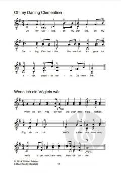 Gitarrenlieder im freien Anschlag 