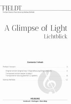 Fieldt - The New Classics Piano Series: Lichtblick von Rehfeldt Mathias 