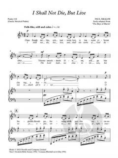 I Shall Not Die, But Live von Mealor Paul 