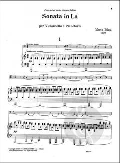 Sonata in La von Mario Pilati 