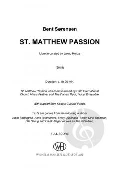 St. Matthew Passion von Sørensen Bent 