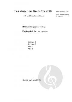 Två sånger om livet efter detta von Byström Britta 