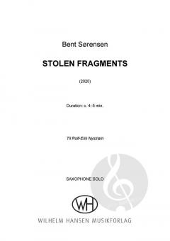 Stolen Fragments von Sørensen Bent 