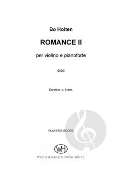 Romance 2 von Holten Bo 