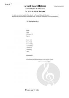 Avsked från vildgässen - Version 6 von Byström Britta 