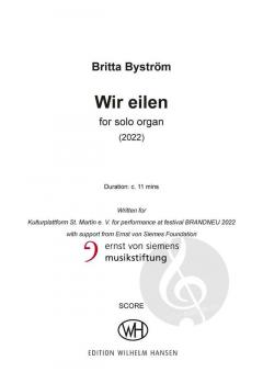 Wir eilen von Britta Byström 