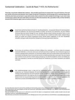 Centennial Celebration von Haan Jacob de 