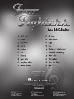 Foo Fighters - Bass Tab Collection 