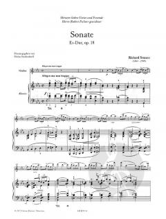 Sonate Es-Dur op. 18 von Strauss Richard 
