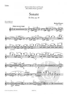Sonate Es-Dur op. 18 von Strauss Richard 