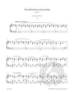 3 Romances sans paroles op. 17 N 52 von Fauré Gabriel 